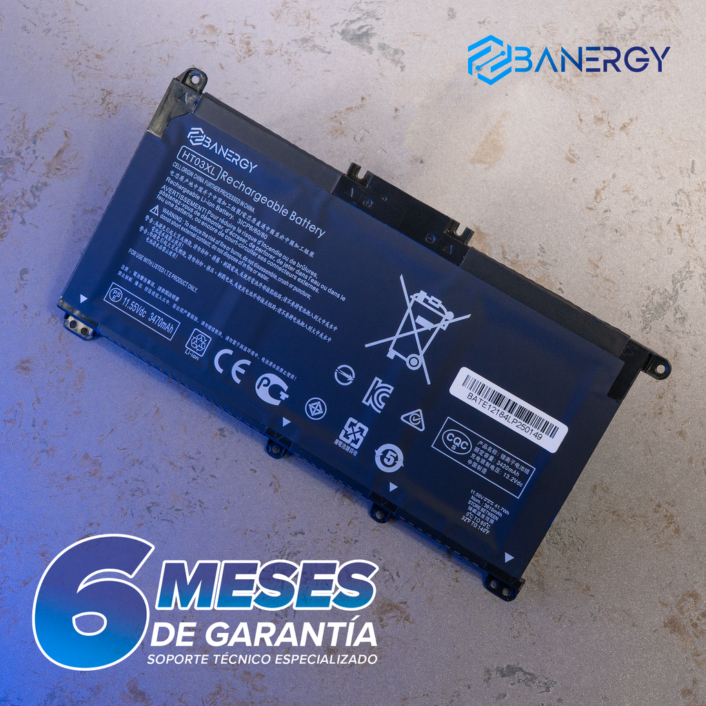 HT03xl Batería BANERGY para Hp Pavilion Series 15-dy0x 15-dy1x BATE12184