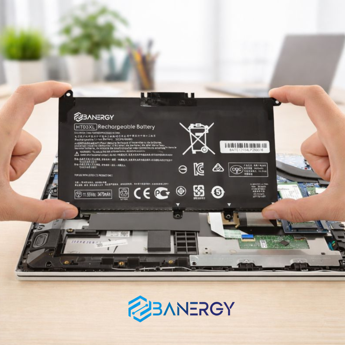 HT03xl Batería BANERGY para Hp Pavilion Series 15-dy0x 15-dy1x BATE12184